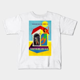 Vintage Travel - Southend on Sea Kids T-Shirt
